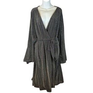 Hayden Black & Silver Shimmer Duster | 2X | New with Tags